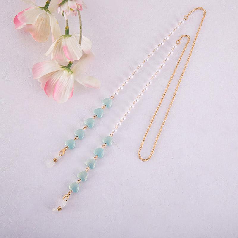 1 шт., смоляные бусины, жемчужные очки, ремешок для очков, ремешок, держатель, маска-цепочка, аксессуар для очков