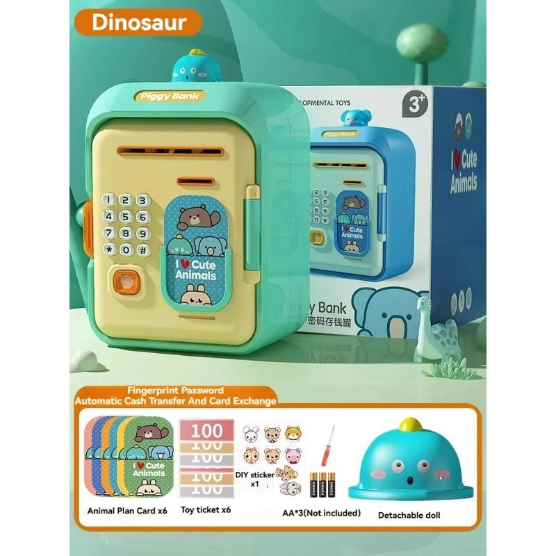Электронная копилка Детская касса Сейф с паролем Умная копилка с отпечатками пальцев Автоматический банкинг Детская подарочная копилка