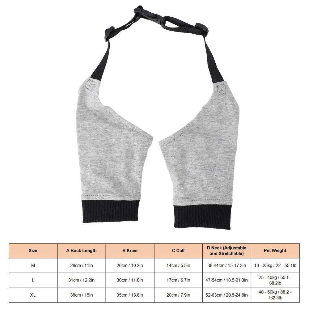 Breathable Neoprene Dog Leg Brace Multi Size Options Canine Wrap Post Injury Recovery