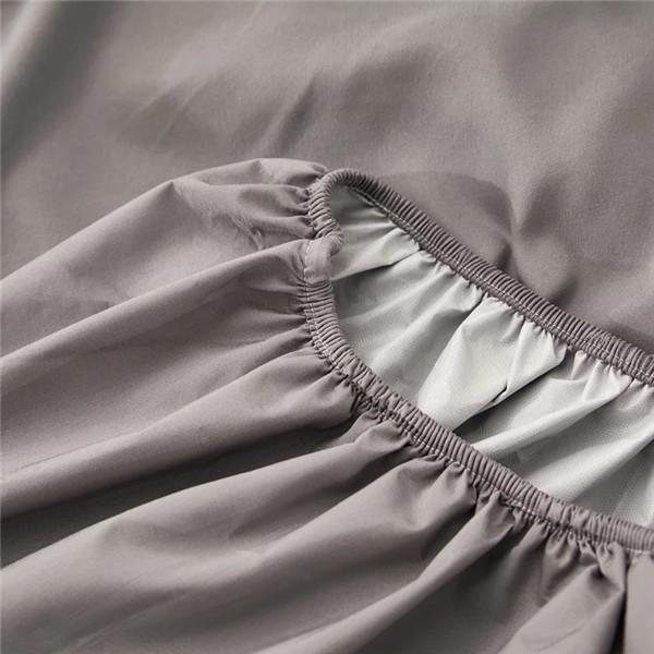 Waterproof Solid Bed Fitted Sheet Four Corners with Elastic Band Multi Size Anti-mite Mattress Cover Deep Pocket Bedsheets Bed Cover