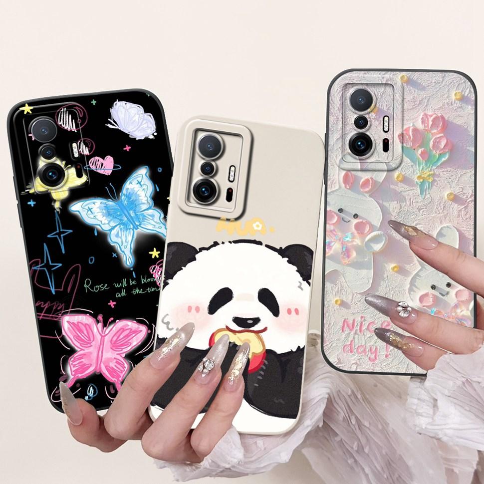 Soft TPU Cover For Xiaomi 11T Case Cute Panda Pattern Phone Case For Xiaomi 11T 12T 13T 5G Back Cover Xiaomi11T Xiaomi12T Shell