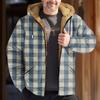 Мужская куртка с клетчатым принтом, мужская весенне-осенняя повседневная трендовая куртка на молнии с капюшоном