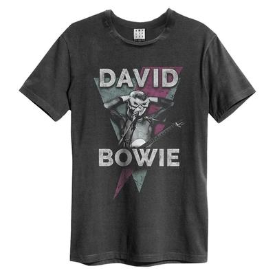 Amplified David Bowie Вглядись в мои глаза Мужская темно-серая футболка 100% хлопок Мужские футболки Топ Футболка David Bowie