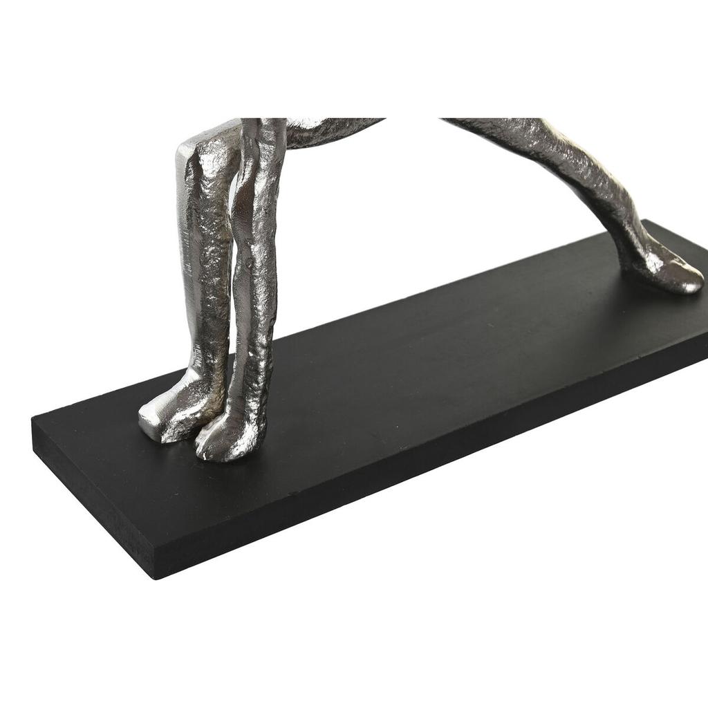 Decorative Figure DKD Home Decor 33 X 10 X 35 Cm Silver Black Indian Man Yoga (3 Units)