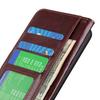 Для Samsung Galaxy S24 FE Чехол Кошелек из ПУ кожи Текстура Crazy Horse Чехол для телефона