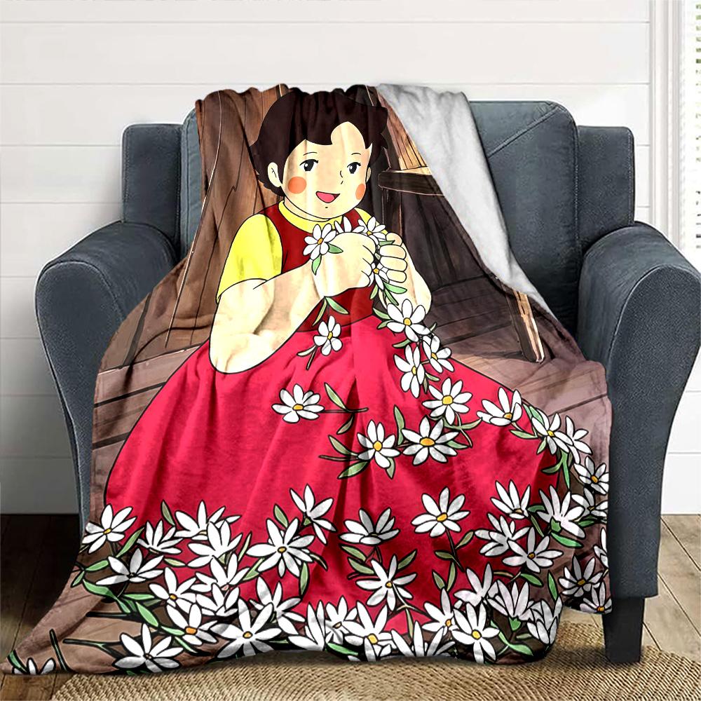 Daisy Chain Creation Flannel Blanket Super Soft Warm Cozy Blanket For Sofa Bed Office Travel Allseason Home Decor Gift