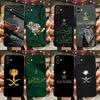Чехол для телефона с флагом Королевства Саудовская Аравия для iPhone 15,14,13,12,11,Plus,Pro Max,XS,X,XR,SE,Mini,8,7 Мягкий силиконовый черный чехол