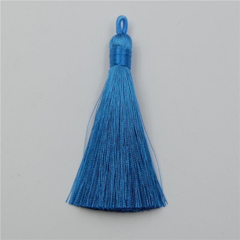 Подвеска-кисточка из гладкого полиэстерового шелка своими руками с коротким подвесным кольцом для ювелирных изделий