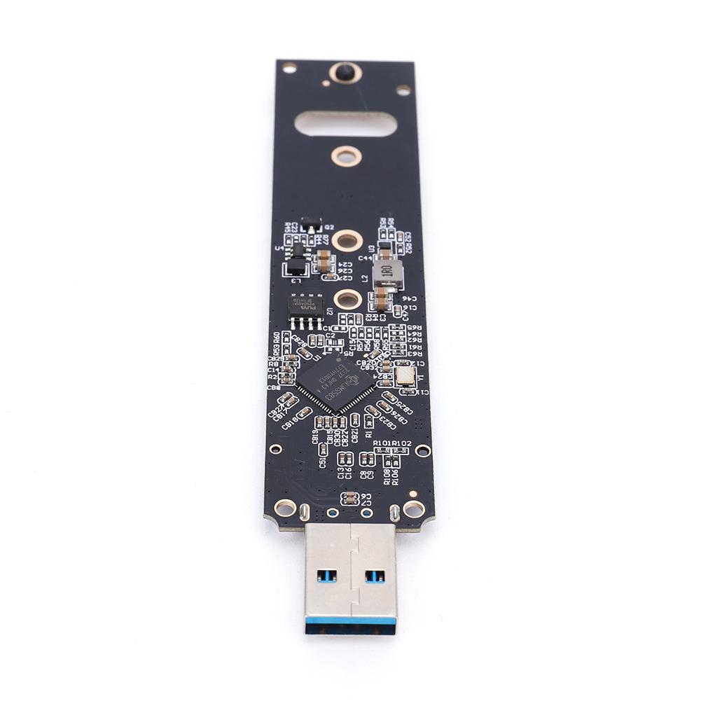 Плата-райзер M.2 NVME USB3.1 Конвертер жесткого диска 10 Гбит/с Gen 2 Конвертер SSD Plug and Play для Samsung WD Black Intel NVME SSD