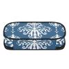 Pencil Bag Printed Wear Resistant Polyester Easy Open Zipper with Main Pocket Mesh Layer and Removable Pen Divider for Boys Girls