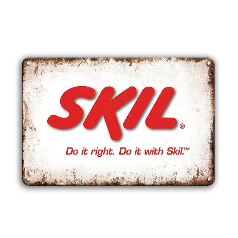 Ретро Инструмент Бренд Stihl Металлическая Жестяная Табличка Винтажная Тарелка Винтажная Табличка Для Мужской Пещеры Домашнего Бара Кафе Гаража Мастерской Клуба Настенный Декор