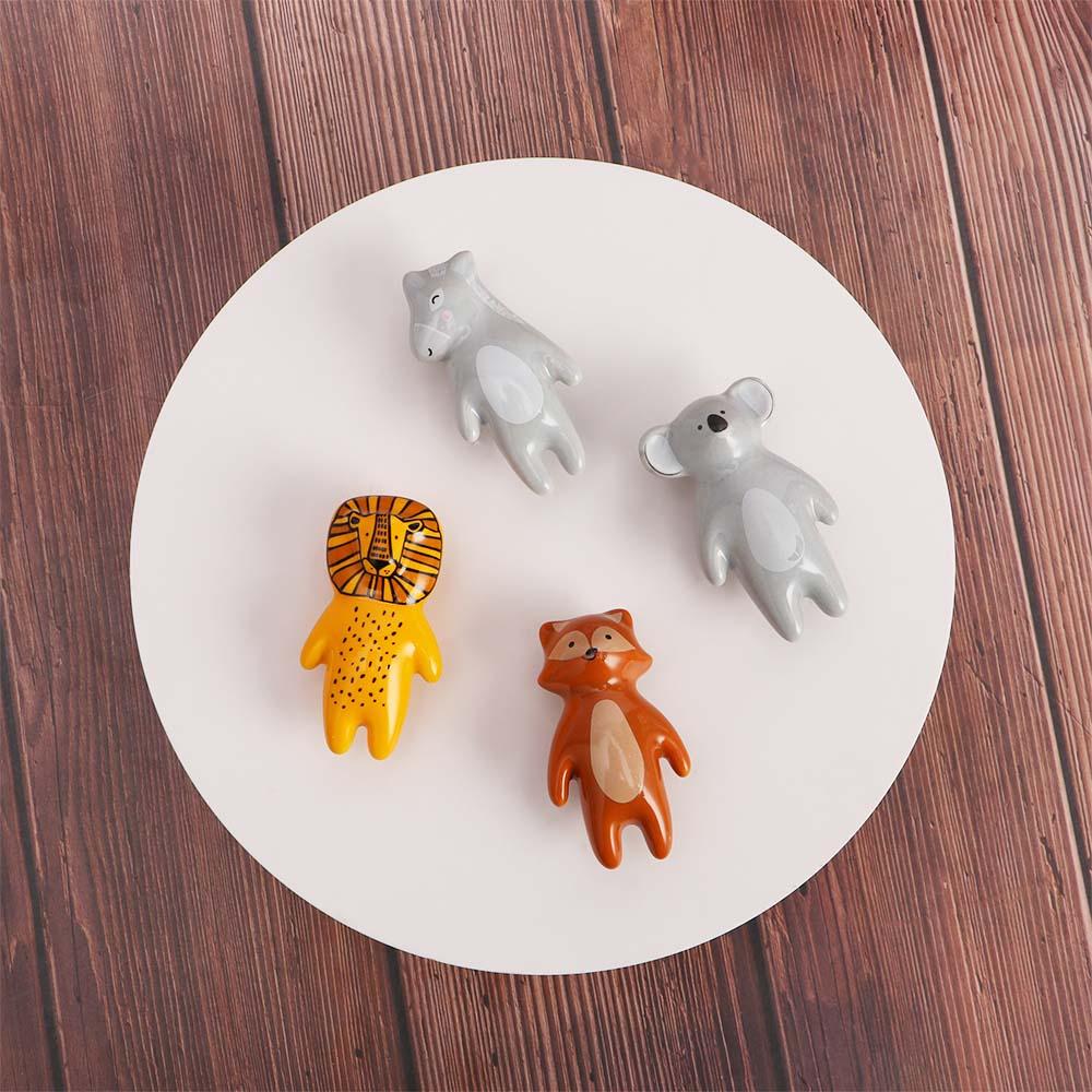 Cartoon Home Decor Panda Children's Room Cabinet Handles Drawer Pulls Furniture Hardware Door Knobs