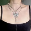 Multi Layer Chain Necklaces Irregular Body Chains Wasit Belt Chain with Butterfly Pendant Fashionable Jewelry Gift