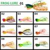 1Pcs Toad Thunder Frog Hard Bait 9cm/7.4g Simulation Frog New Jump Frog Lure