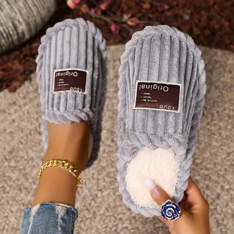 Fashion Women Winter Slippers 2025 Home Warm Fuzzy Lightweight Shoes Fashion Indoor Non Slip Breathable Casual Slippers Slides Women