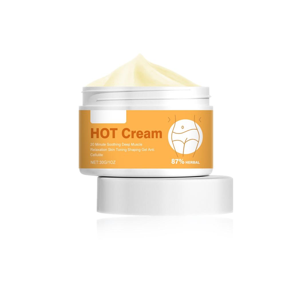 Slimming Cream, Anti-Cellulite Hot Cream Fatburner Gelforming Cream For Body Massage Tightens The Skin Muscle Relaxation, Natural