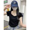 Slim Short-sleeved T-shirt Women's New Style Slim and Elegant Summer Casual and Versatile Student Short Top