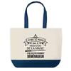 Tote Bag - PLANETEE - Sac Shopping Fond Bleu Déménageur Ministère De La Magie - Coton 40x45 Cm - Fabriqué En France
