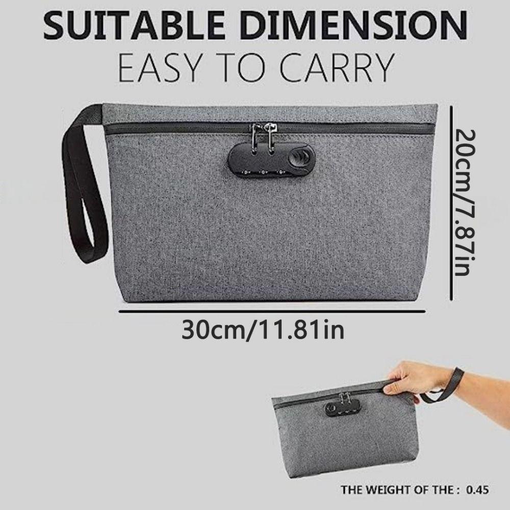 Carbon Lined Smell Isolation Case Waterproof Pipe Sealing Organizer Travel Medicine Box Camping