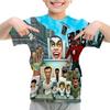 Summer Round Neck 3D Game Skibidi Toilet Printed T-shirts Fashionable Casual Short Sleeved Children's Boy T-shirts