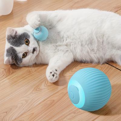 Игрушка для кошек Power Ball, интерактивная игрушка для кошек Smart Ball, автоматический катящийся мяч Power, умная игрушка для домашних животных в помещении с зарядкой через USB
