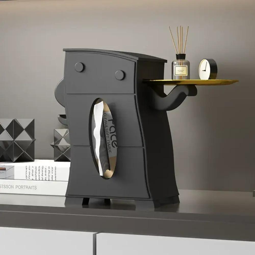 Detachable Facial Tissue Box Plastic Tissue Dispenser High-end Use Napkin Storage Box  Countertop