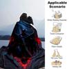 1pc Batwing Red Flannel Blanket Soft Warm Throw for Home, Office, Travel, All-Season Cozy Bedding GiftL1102