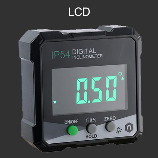 1 комплект, угловой транспортир, магнитный IP54, водонепроницаемый инклинометр с цифровым дисплеем и сумкой для хранения, аксессуары для дома