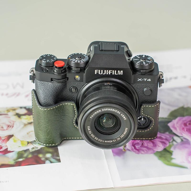 PU Leather Camera Case Fujifilm X-T5 X-T4 X-T30 II X-T20 X-S10 X-S20 X100VI Compact DSLR Protective Sleeve Bag