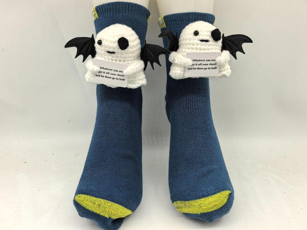 Уютные рождественские вязаные носки с животными - Теплые и милые для осени и зимы