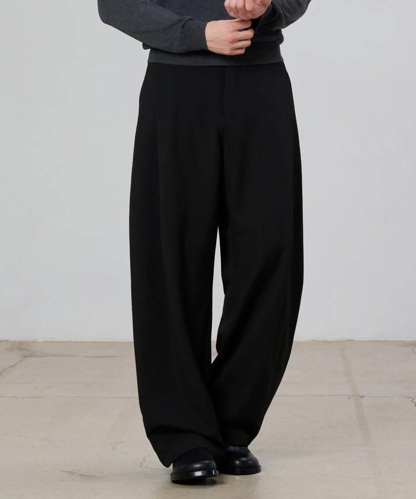 HYOJI Curved Wide Slacks (F01-3 Colors)