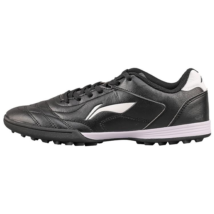 Li Ning TF Искусственный газон Синтетическая кожа Устойчивая к истиранию Дышащая Футбольные бутсы Мужские Черные ASTQ011-2