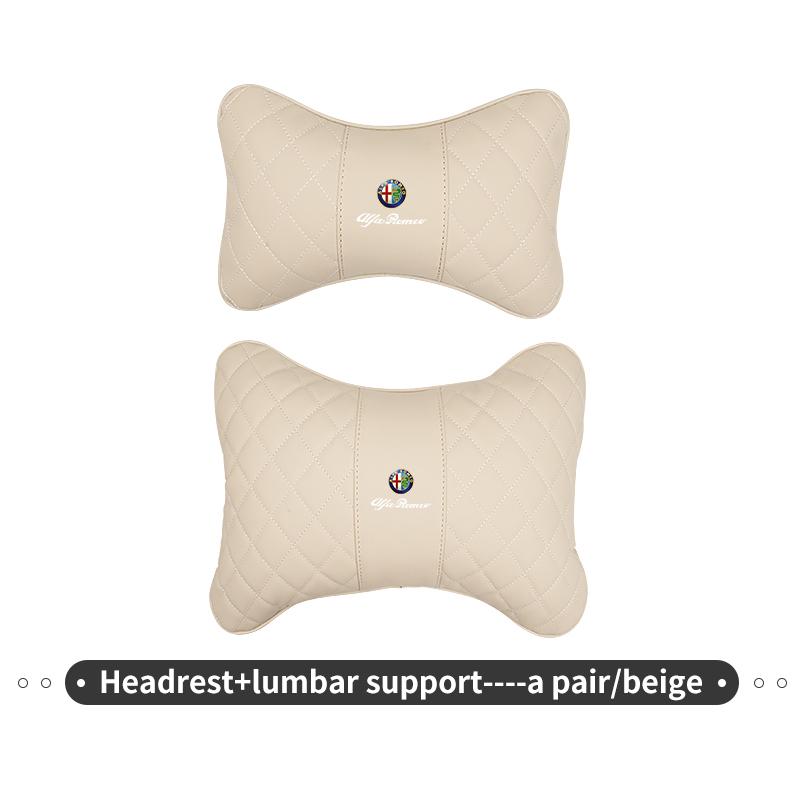 Car Headrest Neck Support Seat Lumbar Cushion Soft Neck Pillow Auto Accessories For Alfa Romeo Giulietta 940 2010-2014 2015 2016