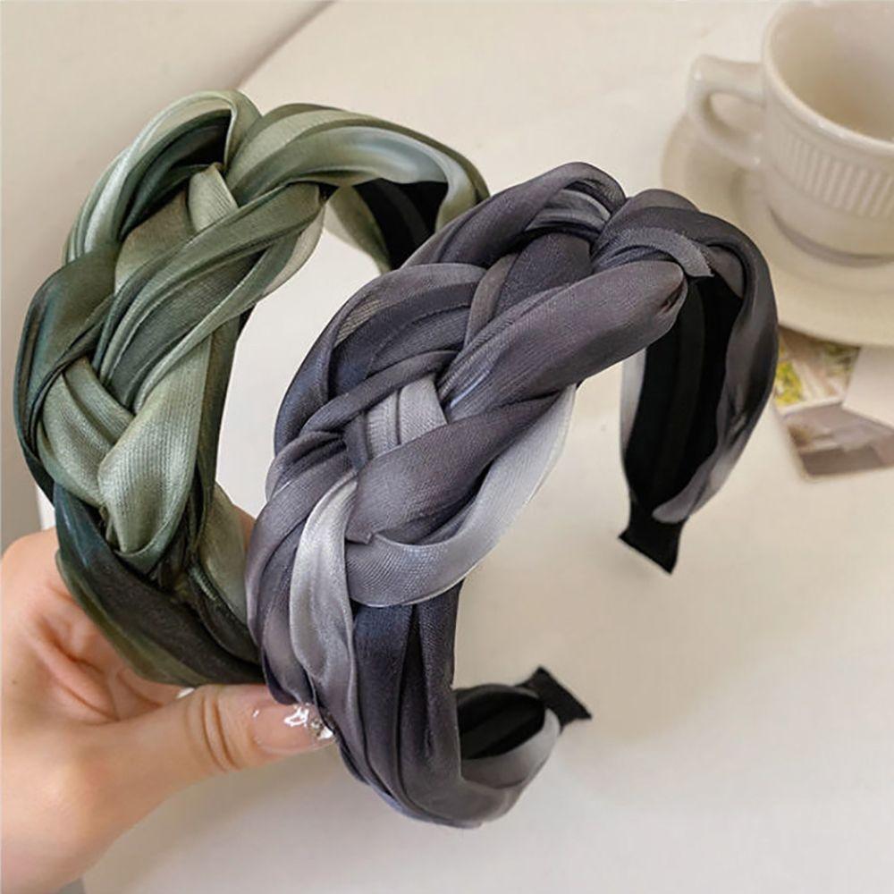 Wash Face Mesh Twisted Braid Hair Hoop Hair Accessories Korean Style Headband Women Headband