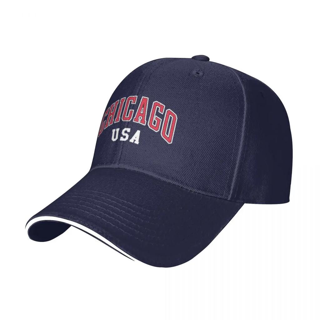 Chicago City USA Hiking Baseball Caps Women Unisex Adult Unisex Beach Coquette Hat Snapback Cap