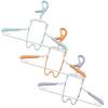 Industries Rod Catch Hoodie Hanger, Set of 3, Made In Japan, 5837, Green/Orange/Purple, 33.5cm H X 44cm W X 3cm D