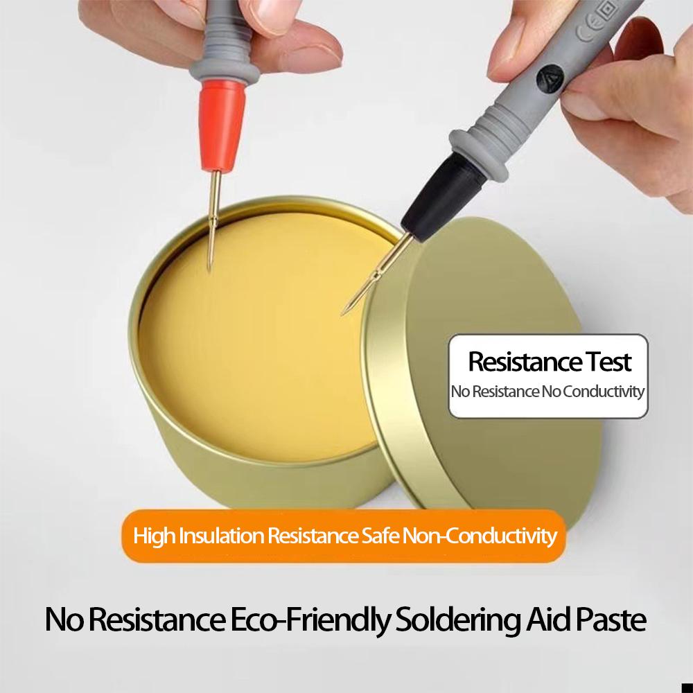 Бессвинцовая желтая флюсовая паяльная паста для прочной, легкой сварки и проводимости олова