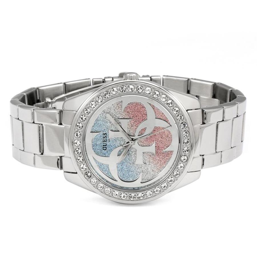 Guess Женские механические часы G Twist Diamonds с серебристым циферблатом и браслетом из серебристой стали - W1201L1