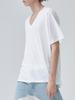 GOZER Under V-Neck Half T-Shirt_White