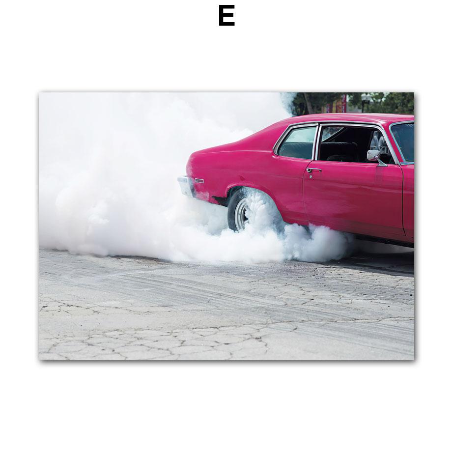 Настенный холст, постер, розовый блестящий плакат, поцелуй, девушка, собака, кошка, винтажный автомобиль, декор для гостиной, печать, картина, домашняя спальня