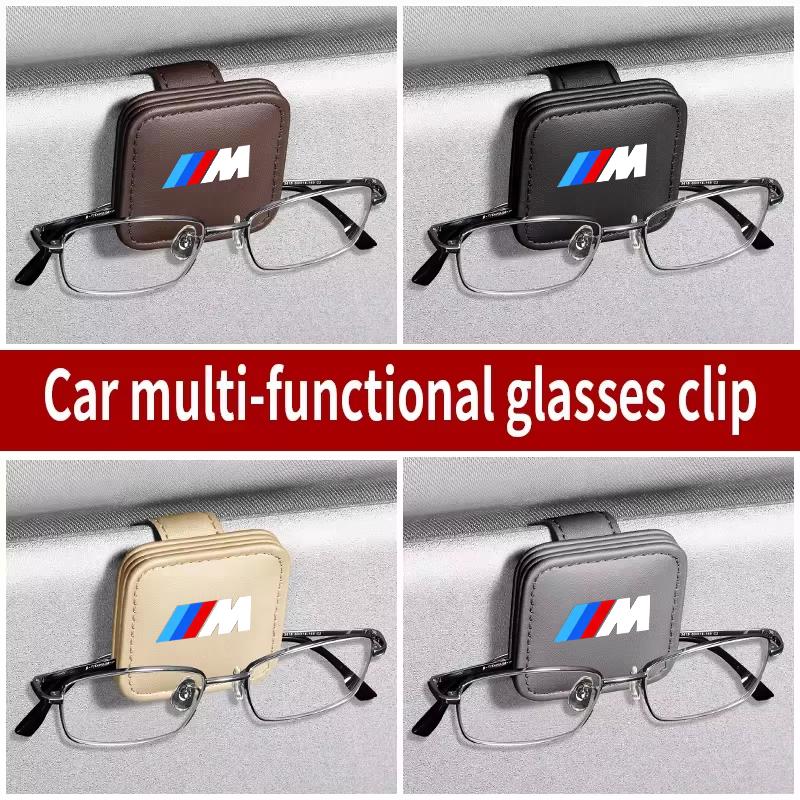 BBLB5 Visor Sunglasses Holder Clip Eyeglass Holder For BMW M Power X1 e84 X3 f25 X5 e53 x6 e71 ix3 i3 320i 330d M4 1 3 5 Series