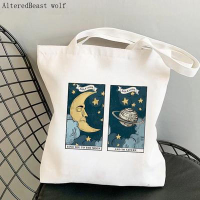 Женская сумка-шоппер La fuerza Tarot с принтом Kawaii, сумка Harajuku для покупок, парусиновая сумка-шоппер, сумка для девочек, большая сумка на плечо, женская сумка