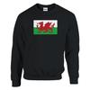 Sweat-shirt - PIXELFORMA - Drapeau du pays de Galles - Manches longues - Noir