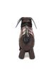 Fashionable And Creative Design Sausage Dog Shaped Crossbody Bag Women's Plaid Splicing Cartoon Cute Doll Bags