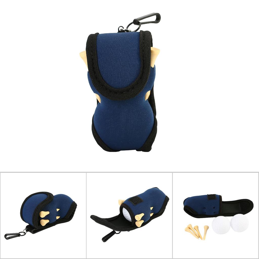 3 Colors Golf Ball Bag Holder Clip Utility Pouch Sports Golfing Accessories With Tees