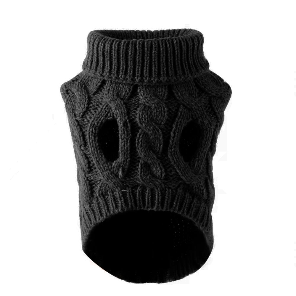 Зимняя водолазка для собак, теплый свитер, вязаная одежда для домашних щенков, маленьких средних собак, кошек, котят, свитера, жилет, пуловер для чихуахуа, пальто для бульдога