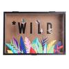 Les Trésors De Lily [Q3274] - Multicolored Beige 'Tropical' Wooden Storage Box (Wild) - 24. 3x16. 5x6. 3cm