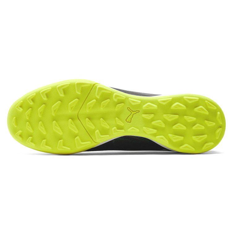 Puma Ultra 1.2 Pro Cage Round Toe Comfortable TF (Rubber Studs) Artificial Turf Soccer Shoes Men Soccer Shoes Black White Yellow 106346-01