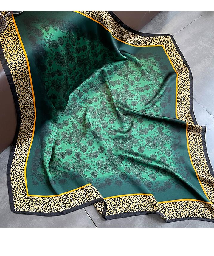 Классический шелковый шарф Женский модный квадратный шелковый шарф