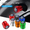For BMW 1 W E82 4PCS Aluminum Alloy Car Wheel Tire Valve Cap Stem For BMW 50th Kith F30 F10 E90 E46 E60 E70 E39 E36 E87 X7 E92 E91 E28 X3 X1
